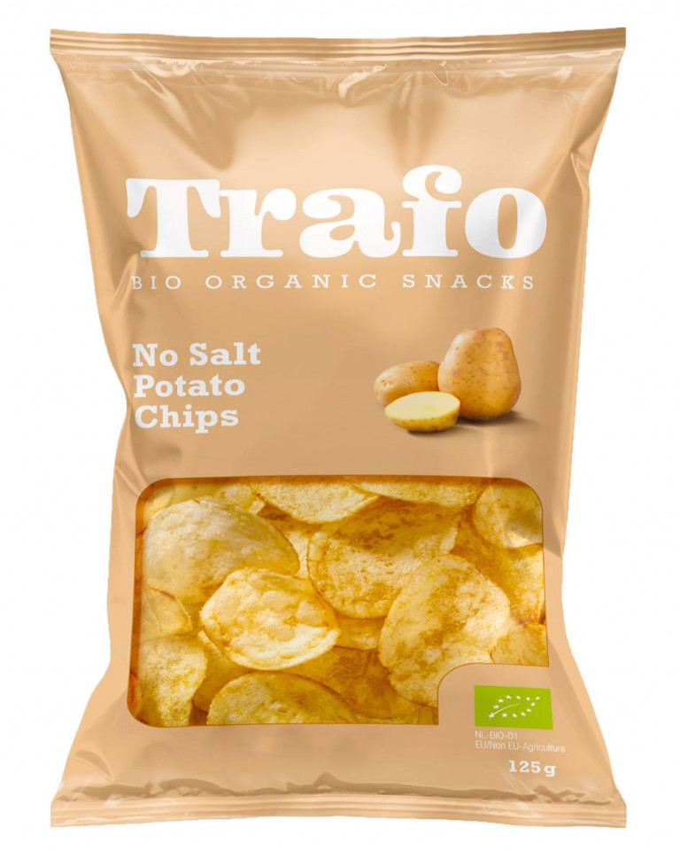 Chipsuri din cartofi fara sare, Trafo, ECO, 125g (fara gluetn)